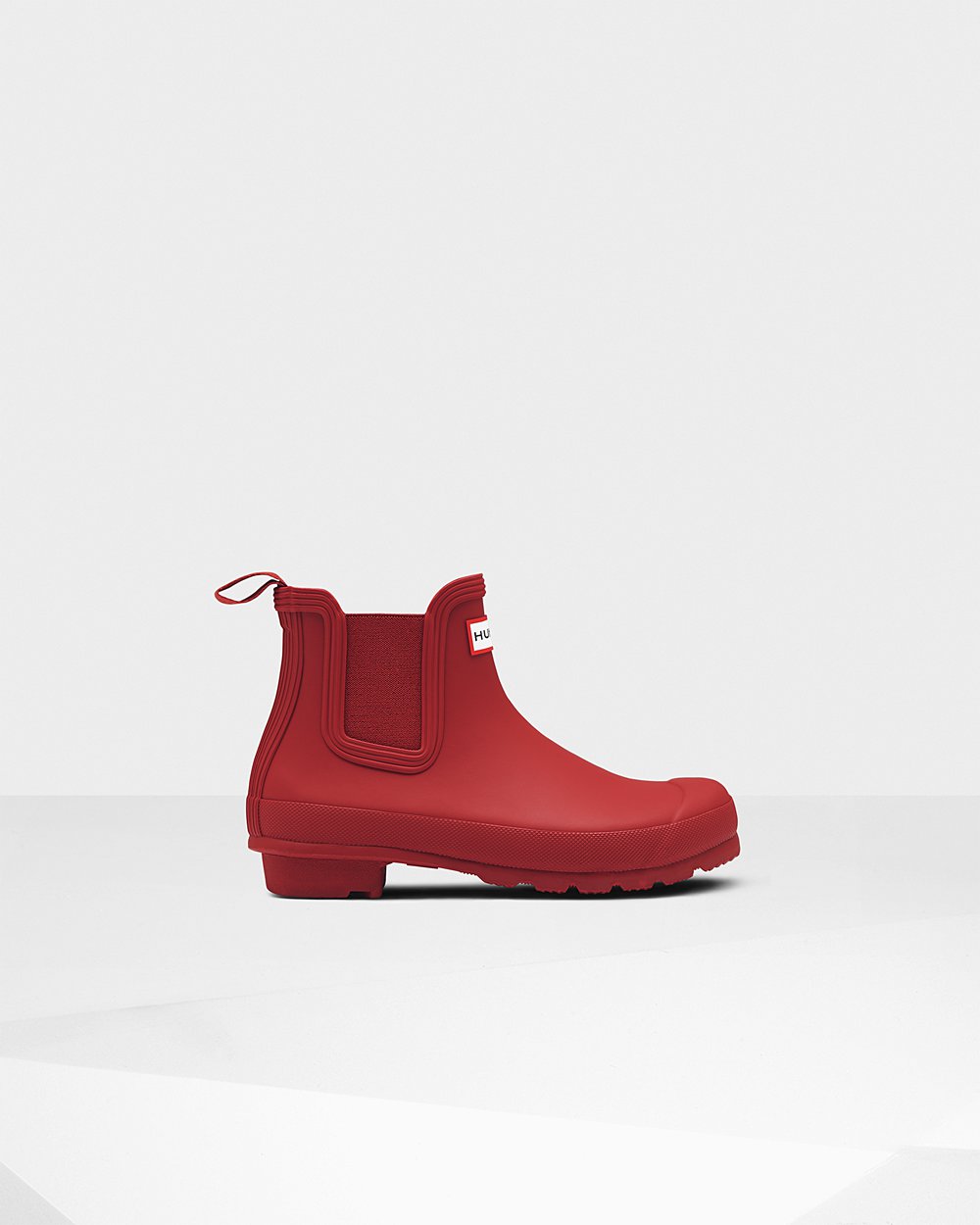 Womens Chelsea Boots - Hunter Original (91DNHCXMQ) - Red
